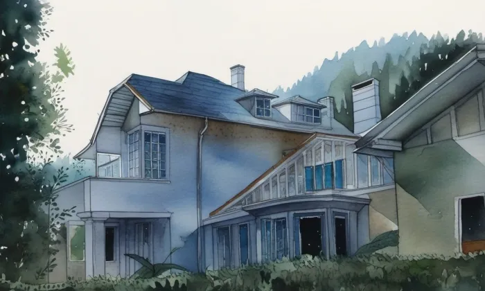 Spaunova vila – akvarel