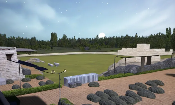 Stadion Arnošta Košťála – noc