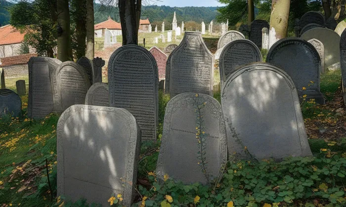 Starý židovský hřbitov v Roudnici nad Labem – iluminace
