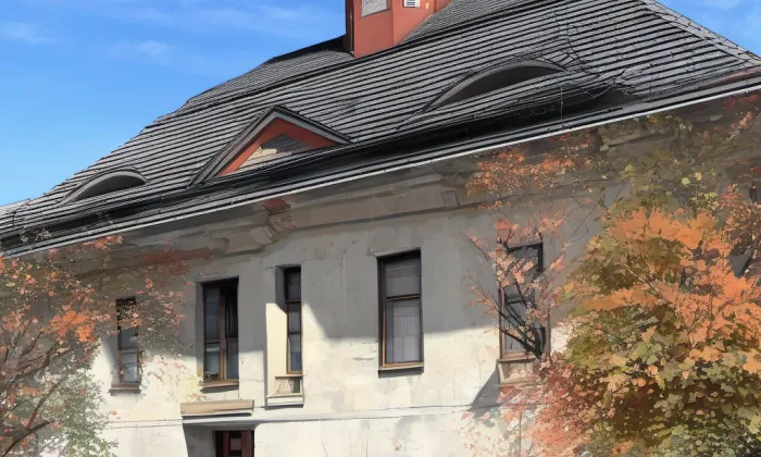 stará škola v Dřevčicích – podzim