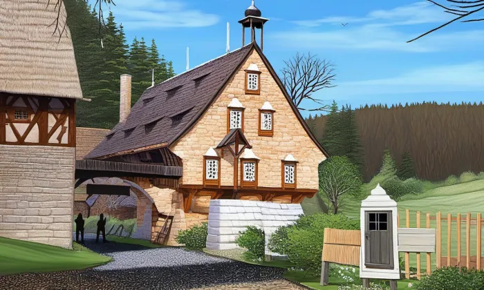 Starý mlýn (Březová) – noc