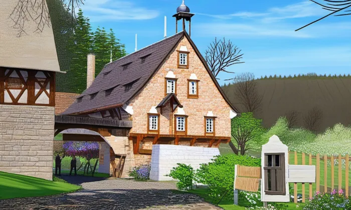 Starý mlýn (Březová) – jaro