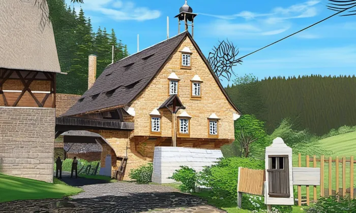 Starý mlýn (Březová) – léto