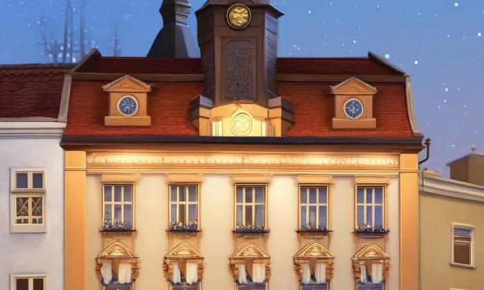 Stará radnice v Jindřichově Hradci – noc