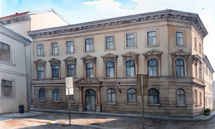 Staré Rudolfinum – akvarel