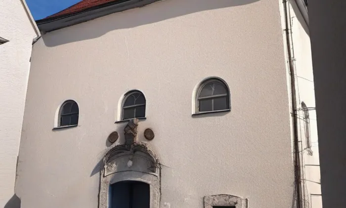 Stará synagoga ve Velkém Meziříčí – zima