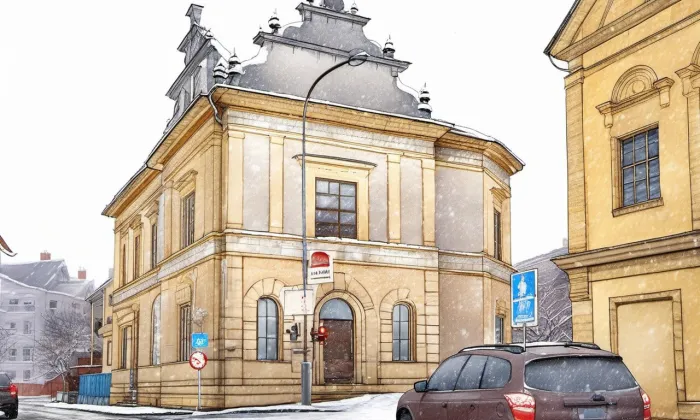 Suchardův dům – zima