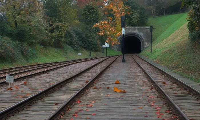 Sychrovský tunel – podzim