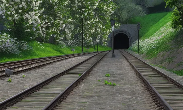 Sychrovský tunel – jaro