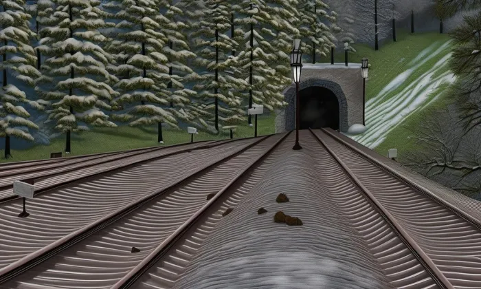 Sychrovský tunel – zima
