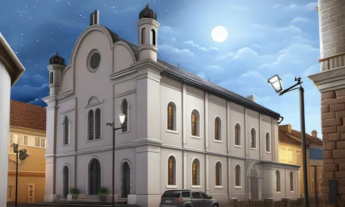 Synagoga v Břeclavi – noc