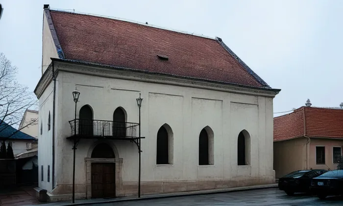 Synagoga v Boskovicích – akvarel