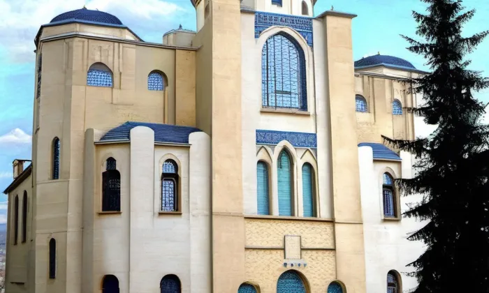 Synagoga v Děčíně-Podmoklech – jaro