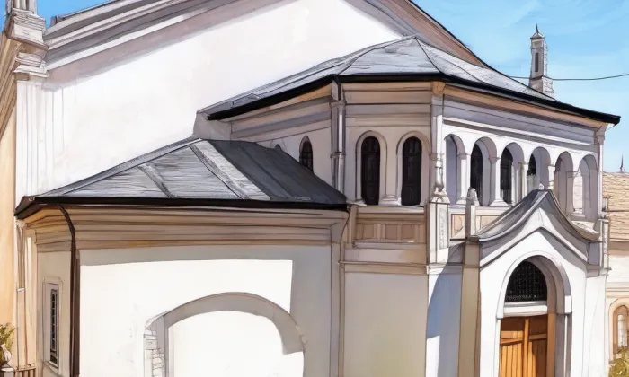 Synagoga v Golčově Jeníkově – noc