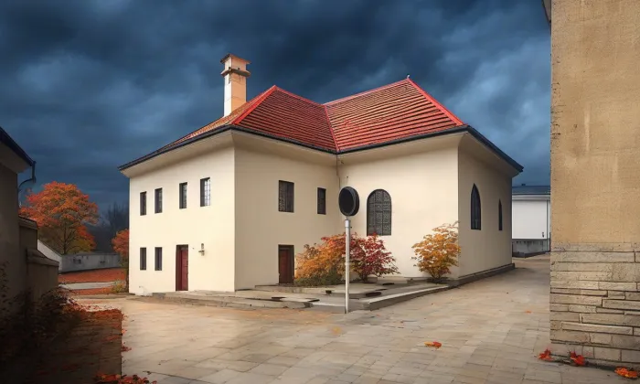 Synagoga v Kosově Hoře – podzim