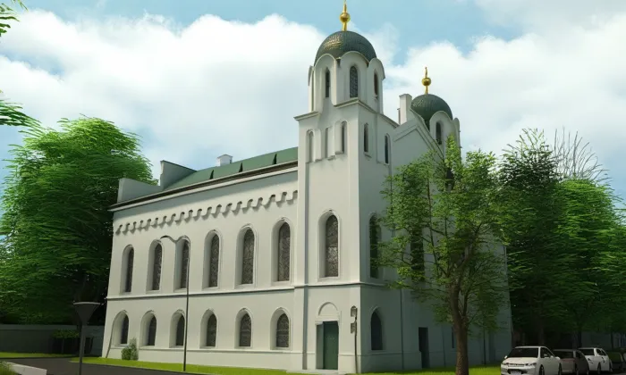 Synagoga v Krnově – léto