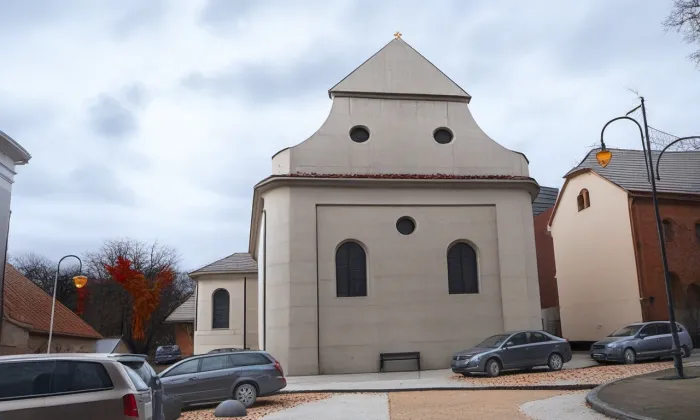 Synagoga v Lomnici – podzim