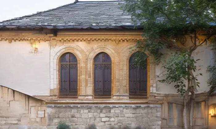 Synagoga v Třebívlicích – noc