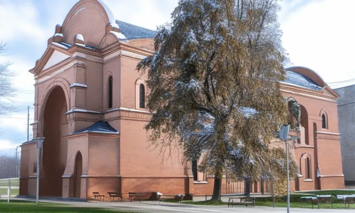 Synagoga v Uherském Hradišti – zima