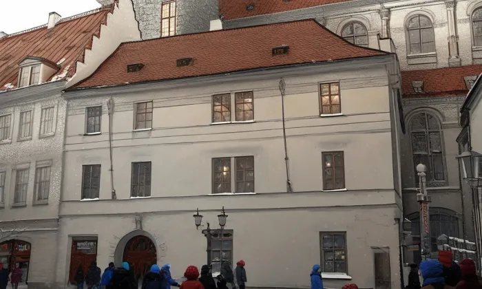 Týnská fara – zima