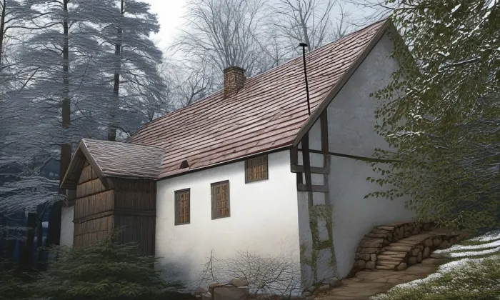 Tomáškův vodní mlýn – zima