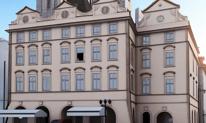 Trčkovský dům – noc