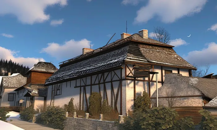Trojský dvůr – zima