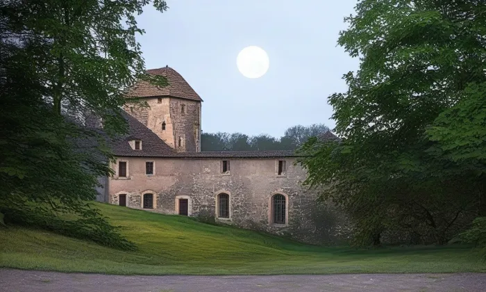 Tvrz Smrčná – noc