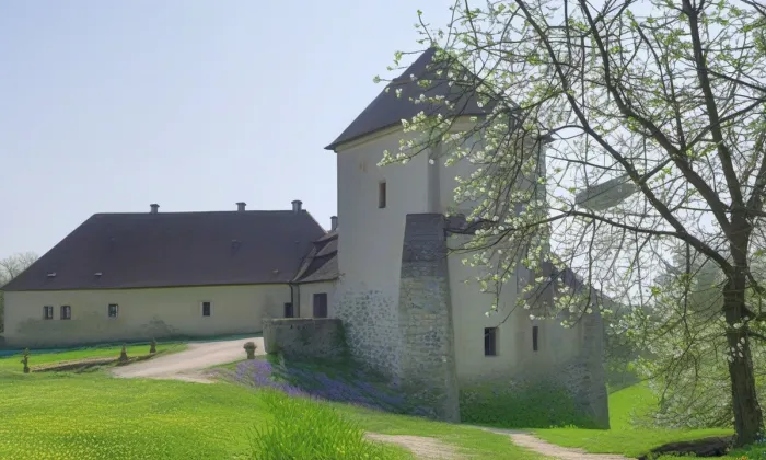 Tvrz Velké Horky – jaro