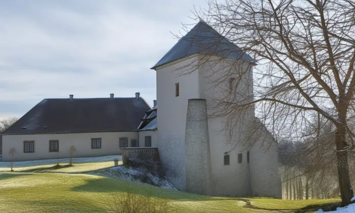 Tvrz Velké Horky – zima