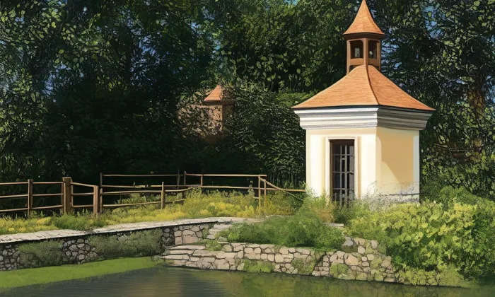 tvrziště Na Baště v Tihavě – léto