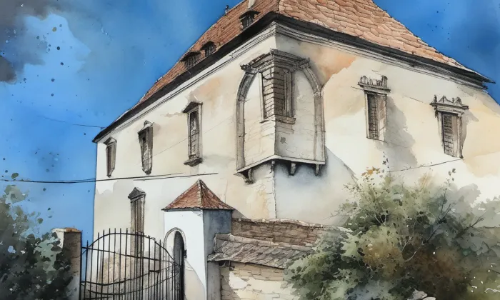 Unčovice – akvarel