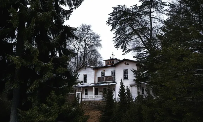 usedlost Žitná a vila Mrázovka – zima