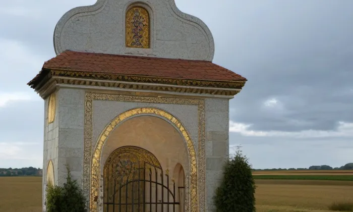 Výklenková kaplička - poklona (Moravské Budějovice) – iluminace