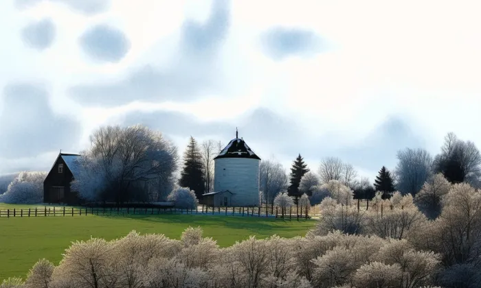 Větrný mlýn (Brušperk) – zima