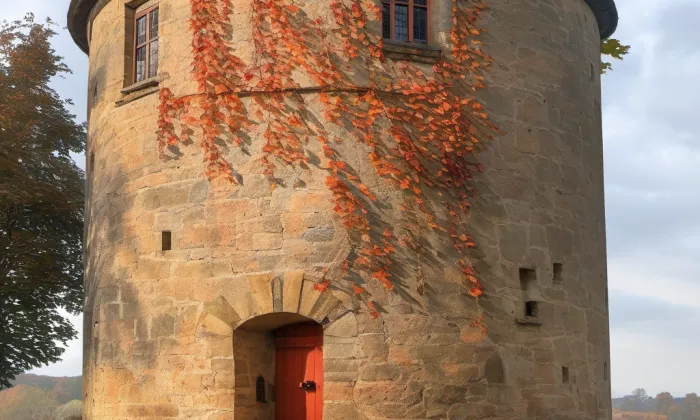 Větrný mlýn (Kunkovice) – podzim