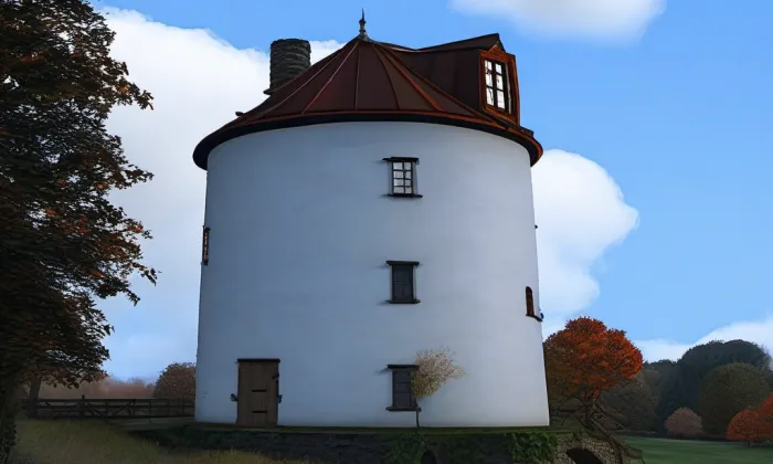 Větrný mlýn Huntířov – podzim