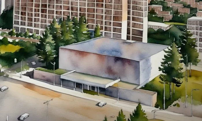 Velké kino – akvarel