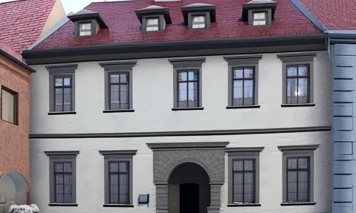 Velké náměstí čp. 42 (Prachatice) – zima