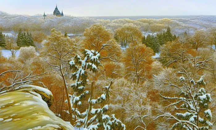 Velká pinka na Komáří hůrce – zima