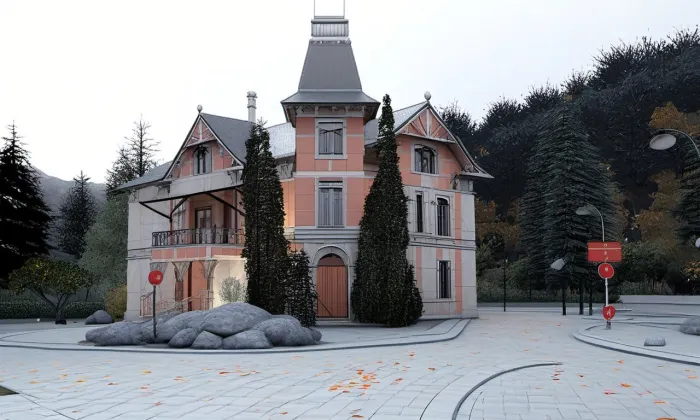 Vila čp. 178 s lékárnou – podzim