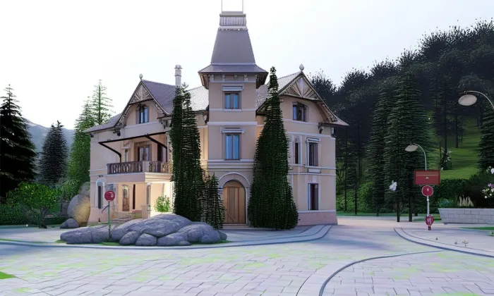 Vila čp. 178 s lékárnou – jaro