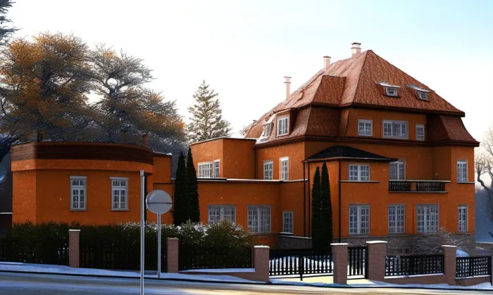 Vila dr. Otto Schwarze – zima
