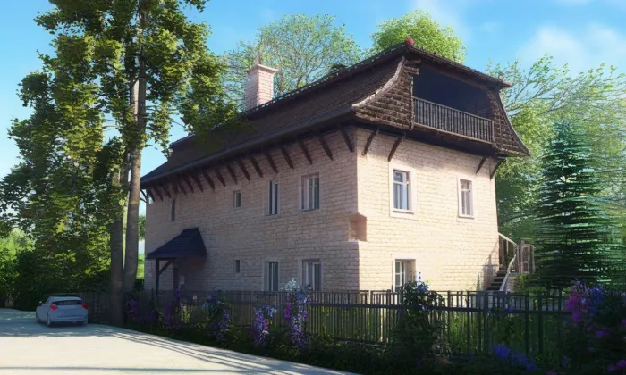 vila Františka Bílka – jaro