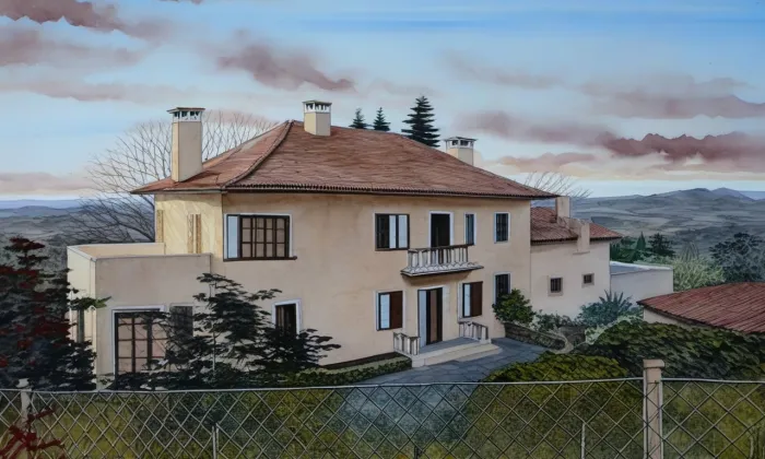 Vila Františka Maloty – akvarel