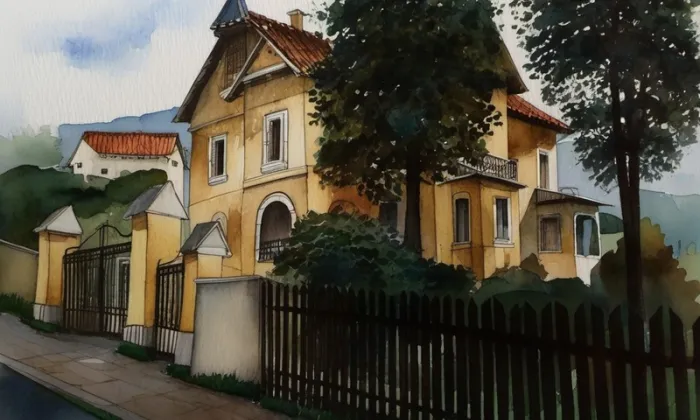 Vila Heide – akvarel