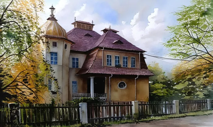 Vila Heinricha Justa – akvarel