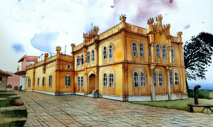 Vila Karola – akvarel