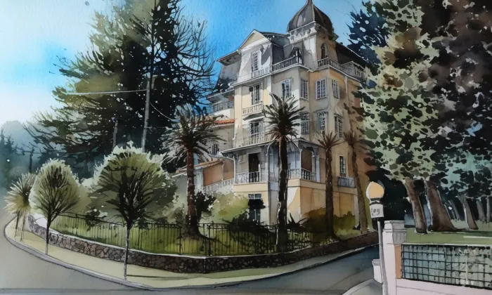 Vila Preciosa – akvarel