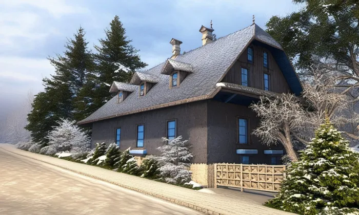 vila Samorostlá – zima